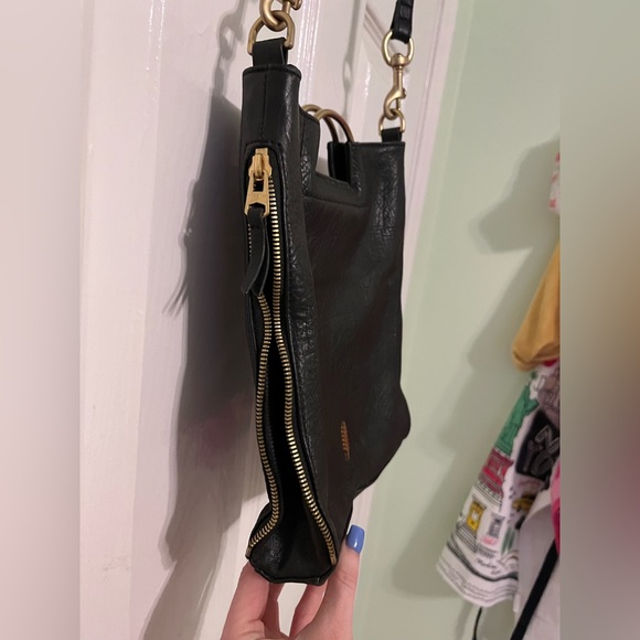 Thacker Black Leather Crossbody Bag - Picture 4 of 13